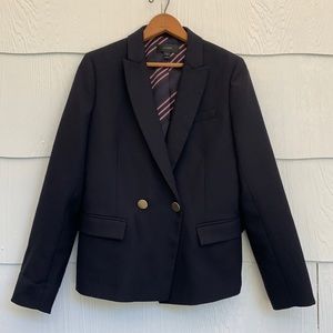 J. Crew Dover Blazer in Italian Wool - Navy Blue - Size 8
